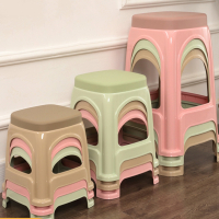 法耐加厚塑料凳子家用成人客厅餐桌椅子高凳熟胶板凳浴室茶几小凳