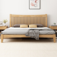 法耐北欧木床现代简约主卧1.8米双人床简约风单人床1.5m小户型婚床