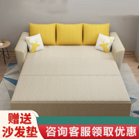 医匠可折叠沙发床客厅小户型双人1.5米两用乳胶布艺1.2北欧多功能1.8