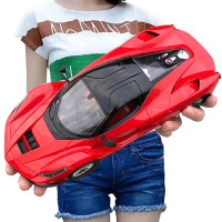 品帅 儿童遥控车 可充电1:14电动玩具遥控汽车模型 男孩玩具 红色