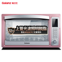 [精选]格兰仕(Galanz)家用多功能电烤箱32升 控温 带烤叉光 波脱脂 专业烘焙烘烤蛋糕面 32L容量智能面板