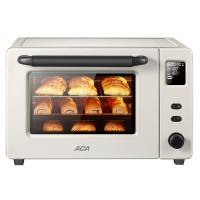 ACA北美小型烤箱家用大容量多功能45s上下独立控温陶瓷内胆40升 家用大容量烤箱