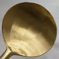 新款黄纯铜纯黄铜加长加厚铜勺铸铜蛋饺勺汤勺生铜炒勺铜铲炒菜用