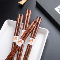 日式高档樱花酸枣木尖头防滑筷子天然实木筷子和风餐具家用
