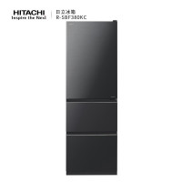 Hitachi日立 R-SBF380KC 原装进口风冷无霜变频自动制冰冰箱 雅黑色