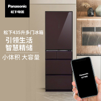 松下(Panasonic)NR-E452PX-T 纳诺怡祛味除菌 小身材大容量435升