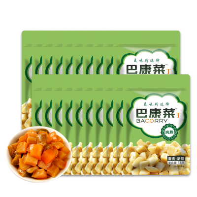 巴康菜 爽脆榨菜丁58gX30袋 涪陵榨菜腌制泡菜咸菜酱腌菜下饭菜