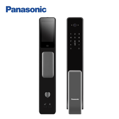 松下(Panasonic)指纹智能密码锁电子锁可视猫眼大屏锁EMR4113G 灰色