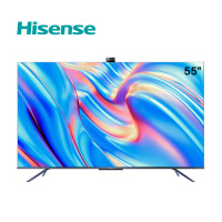 海信(Hisense)55E7G 55英寸AI声控 120Hz疾速屏 超薄悬浮全面屏 AI摄像头高色域智能液晶平板电视机
