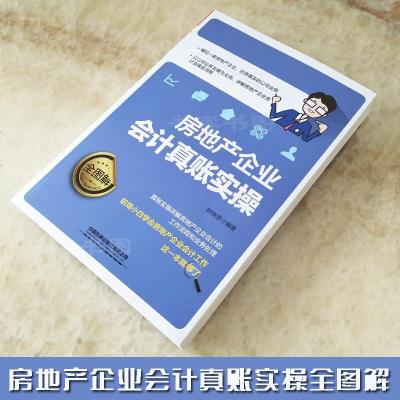 2019房地产企业会计真账实操全图解 房地产开发企业会计核算与纳税实务 会计学原理 实操实物做账 入零基础自学书籍