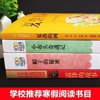 贵州省清北阅读四年级正版全套4册 夏洛的网/雷锋的故事/帽子的秘密柯岩/小布头奇遇记孙幼军小学生课外阅读书籍三四年级