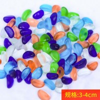 鱼缸装饰造景石套餐水族箱装饰品底砂底沙龟缸造景摆件布沙子石头 小雨花石1斤