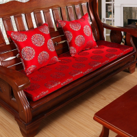 中式红木沙发坐垫防滑实木沙发座垫加厚海绵可拆洗三人单人可定做