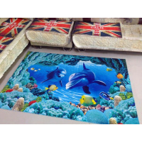 米字旗地毯英图案地毯海豚图案地毯垫浴室垫卫生间厨房地垫