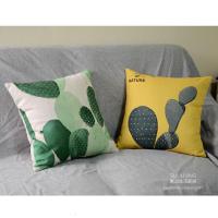 绿色植物系列芭蕉叶龟背叶仙人掌沙发抱枕套靠垫套靠包套靠枕套