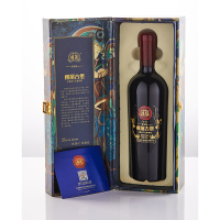 楼兰小古堡赤霞珠干红葡萄酒尊享版新疆国产红酒礼盒单支装750ML