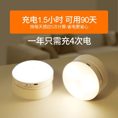 智能人体感应灯led小夜灯 家用过道自动光控楼道走廊壁灯充电电池