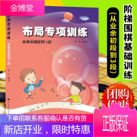 正版 布局专项训练 从业余初段到3段 阶梯围棋基础训练丛书 张杰 青少年围棋入门书籍 围棋教材教