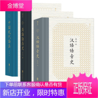 汉语语音史+中国现代语法+汉语语法史3册研究汉语史的经典读本书籍