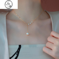 JiMi法式简约轻奢名媛珍珠项链女高级感气质小众锁骨链设计感百搭颈链
