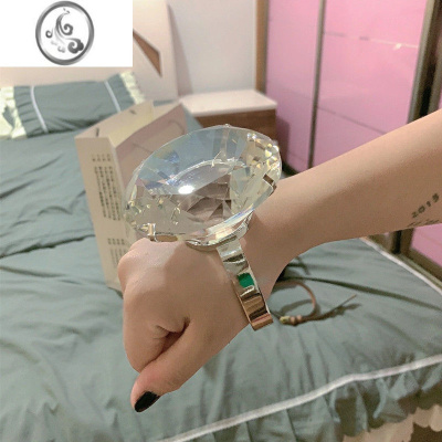 JiMi表白器创意水晶大钻戒道具超大钻石戒指浪漫生日礼物求婚送女友