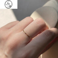 JiMi显白镀金戒指精致轻奢小众设计ins潮尾戒2023年新款个性食指戒