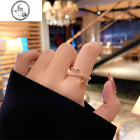 JiMi钉子戒指女士2023年新款潮时尚个性高级感小众设计网红气质食指戒