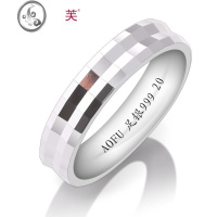 JiMi免费刻字999银银戒指女闭口足银指环时尚个性小众设计中食指礼物