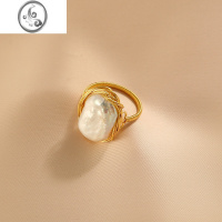 JiMi巴洛克异形珍珠自律戒指女小众设计高级感食指戒时尚个性指环