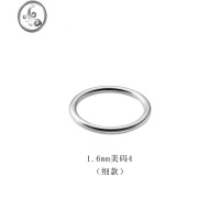 JiMi999银银戒指女ins简约素圈光面指环小众设计轻奢高级感食指尾戒