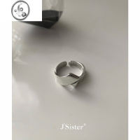 JiMiJSISTER不规则折叠小众设计感开口戒指简约ins夸张时尚个性指环