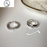 JiMi[橙子饰物]设计感组合s925银银高级感开口戒指环女个性小众设计