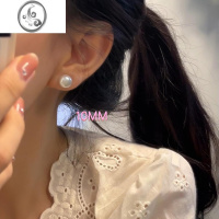 JiMi法式珍珠耳钉女银银耳环贝珠馒头轻奢高级复古2023年网红耳饰