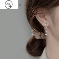 JiMiS925银银流苏波浪耳环女时尚小众设计感高级轻奢2023新款