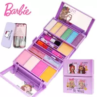 芭比儿童化妆品公主彩妆盒套装小女童女孩手提箱玩具娃娃 芭比梦幻公主