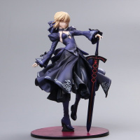 fate figma 366 saber手办 圣女贞德 黑贞德关节可动手办模型 黑色礼服saber可换手 国产手办