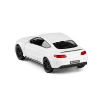 五寸1/36奔驰 C63 S AMG 双跑车小汽车模型玩具金属合金车 白色