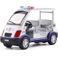 1:32四座巡逻警车合金模型合金小汽车模型玩具收藏摆设