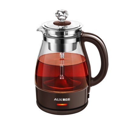 奥克斯煮茶器蒸汽黑茶普洱玻璃养生花茶电热水壶全自动家用蒸茶壶