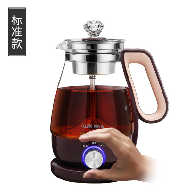 奥克斯煮茶器黑茶普洱玻璃电热水壶蒸茶壶全自动保温蒸汽电煮茶壶