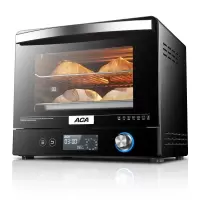 ACA北美电器家用智能wifi电烤箱全自动多功能烘培烘烤大容量烤箱