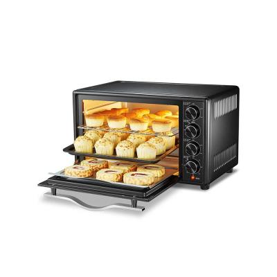 aca北美电器电烤箱家用小型全自动烘焙蛋糕多功能智能迷你烤箱30L