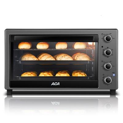ACA北美电器电烤箱家用大容量商用私人烘焙全自动智能大型烤箱60L