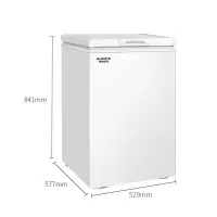 澳柯玛(AUCMA)100升 冷藏冷冻转换冷柜 迷你变温家用母乳小冰箱 小冰柜 [年度王]100升小冷柜