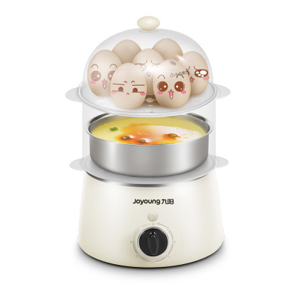九阳煮蛋器蒸蛋器自动断电迷你煮鸡蛋羹机小型家用早餐神器1人 奶酪黄