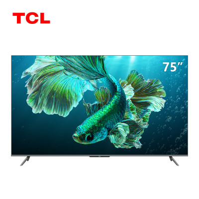 TCL 75量子点电视 75英寸高清超薄全面屏液晶网络平板电视 枪色 官方标配
