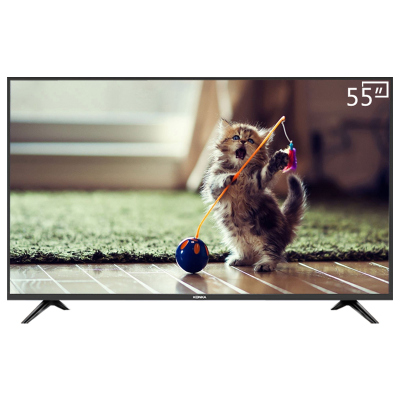 康佳55G5U彩55英寸4K高清智慧全面屏网络智能液晶电视机 65 黑色 官方标配