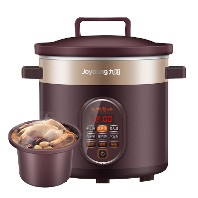 九阳(Joyoung)电炖锅紫砂锅3.5L升煲汤煮粥锅家用智能养生电砂锅可预约 紫砂色