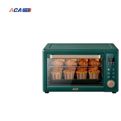 aca北美电器电烤箱家用小型迷你多功能烘焙30升大容量2021新款烤 绿色