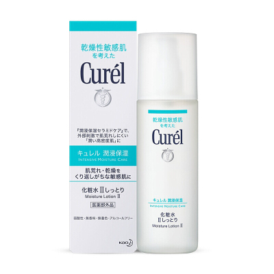 日本珂润(Curel)浸润保湿化妆水2号150ml(标准型) 爽肤水 柔肤水 补水滋润